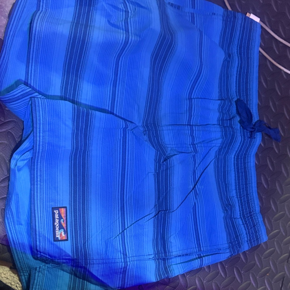 Patagonia Vibrant Blue Swim Trunks